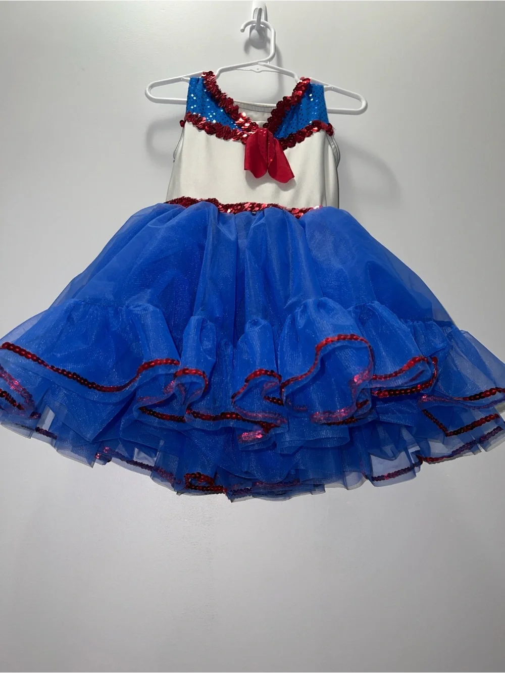 A Wish Come True “Good Ship Lollipop” Dance Costume Red White Blue